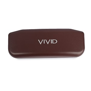 vivid vision unisex adult lightweight eyewear specs case cover  protect eye glasses  abs  plastic  spectacles  cases  cases  ap-432  brown  nrm