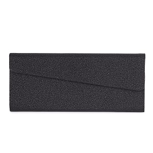 vivid vision unisex adult lightweight eyewear specs case cover  protect eye glasses  chashma dibbi  spectacle box  closure - magnetic  faux leather ic-506  foldable  cases  black