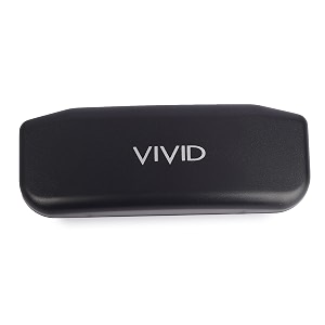 vivid vision unisex adult lightweight eyewear specs case cover  protect eye glasses  abs  plastic  spectacles  cases  ap-432  black