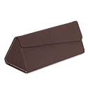 VIVID Vision Unisex Adult Lightweight Eyewear Specs Case Cover | Protect Eye Glasses | Chashma Dibbi | Spectacle Box | Closure - Magnetic | Faux Leather | Foldable | Cases | IC-506 | Brown