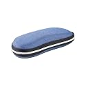 VIVID Vision Unisex Adult Lightweight Eyewear Specs Case Cover | Protect Eye Glasses | Chashma Dibbi | Spectacle Box | Closure - ZIPPER | Fabric | IC-379 | Blue
