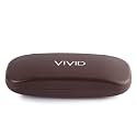 VIVID Vision Unisex Adult Lightweight Eyewear Specs Case Cover | Protect Eye Glasses | ABS | Plastic | Spectacles | Cases | AP - 435 | Brown