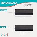 VIVID Vision Unisex Adult Lightweight Eyewear Specs Case Cover | Protect Eye Glasses | Chashma Dibbi | Spectacle Box | Closure - HINGE-SPRING | Metal | IC-576 -BLACK