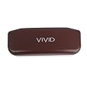 VIVID Vision Unisex Adult Lightweight Eyewear Specs Case Cover | Protect Eye Glasses | ABS | Plastic | Spectacles | Cases | Cases | AP-432 | Brown | NRM