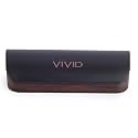 VIVID Vision Unisex Adult Lightweight Eyewear specs Case Cover | Protect Eye Glasses | ABS | Plastic | Spectacles | Cases | Cases | AP-276 | Black-Brown