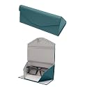 VIVID Vision Unisex Adult Lightweight Eyewear Specs Case Cover | Protect Eye Glasses | Chashma Dibbi | Spectacle Box | Closure - Magnetic | Faux Leather | IC-559 | Blue