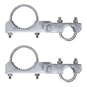 VIVIDA 2-3/8" Chain Link Gate Hinge 2-Pack, 180 Degree Gate Hinge