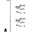 VIVIDA Gate Drop Rod 36 inch, Chain Link Fence Gate Cane Bolt, 1 PCS