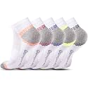 Vividmoo No-Show Ankle Socks Men-Women, Low-Cut Performance Athletic Cotton Socks 5pairs