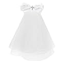 Vividsun First Communion Veil White Holy Communion Headpiece with Comb