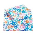 Viviland 3 Pieces Girls Twin Sheets Set Kids, Colorful Flowers Printed