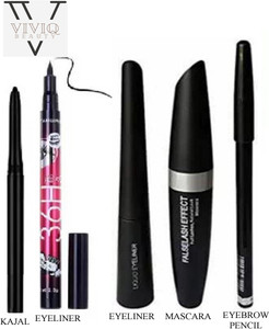 viviq kajal3in1 eyeliner mascara eyebrow pencil  36h eyeliner 5 items in the set