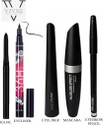 VIVIQ Kajal,3in1 Eyeliner, Mascara, Eyebrow Pencil & 36H Eyeliner (5 Items in the set)
