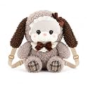 VIVITO Cute Teddy Bear Plush Backpack for Girls | Soft Stuffed Animal School & Travel Bag | Adjustable Shoulder Straps | Zipper Closure | Multicolor | Pack of 1