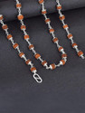 Vivity Shivji Bhole Nath Yogi Himalayan Rudraksha Mahakal Necklace Mala Silver Plated Brass, Copper Chain