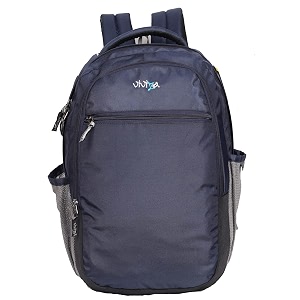 viviza bags polyester 21 ltr school and college backpack navy blue