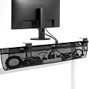 VIVO Clamp-on 36 in Mesh Net Cable Management Holder, Under Desk Organizer