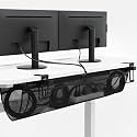 VIVO Black Clamp-on 44 in Mesh Net Cable Management Holder, DESK-AC44MH
