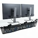 VIVO Clamp-on Mesh Net Cable Management Holder, 55", Holds 11 lbs