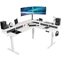 VIVO Electric 63 x 55 in Corner Standing Desk with Memory Presets
