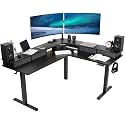 VIVO Electric 63 x 55 in Corner Standing Desk with Memory Presets
