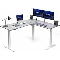 VIVO Dark Gray 63 x 55 in Corner Standing Desk, DESK-E3CTWG