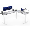 VIVO Dark Gray 75 x 63 in Corner Standing Desk, DESK-E3CTWG-75