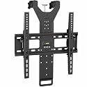 VIVO Black TV Hanger for 42-75 in Flat and Curved Screens, MOUNT-TV02LB