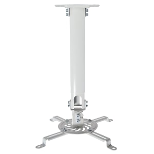 vivo universal extending white ceiling projector mount  height adjustable projection mount-vp02w