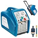 VIVOHOME 3/4 HP Trolley Design Portable HVAC Refrigerant Recovery Machine