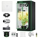 VIVOSUN 2.7x2.7ft Grow Tent Kit 150W LED A22 WiFi Control Grow System