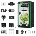 VIVOSUN 2.7x2.7ft Smart PRO Grow Tent Kit, E42A+ WiFi Control Grow System