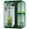 VIVOSUN 4x5 Grow Tent 60"x48"x80" 2-in-1 Mylar Multi-Chamber Tents