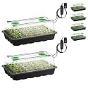 VIVOSUN 6-Pack Seed Starter Kit, 240-Cell Tray, 2 Set of LED Lights