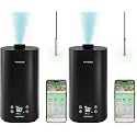 VIVOSUN AeroStream H05 Intelligent Wi-Fi Humidifier, 1.32 Gal / 5 L Humidifier with Temp &amp; Humidity Probe, Smart Remote Control, Designed for Growers (Pack of 2)