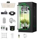 VIVOSUN 2x2ft Grow Tent Kit with 100W Full Spectrum LED Grow Light