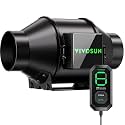 VIVOSUN G4 4" Inline Fan &Cycle Mode Speed Controller, 195 CFM Aerozesh Fan
