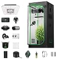 VIVOSUN 2.3x2.3 Smart PRO Grow Tent Kit 180W Aerolight LED E42A+ Grow Kit