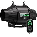VIVOSUN T4 4" Inline Fan &Cycle Mode Speed Controller, 210 CFM Aerozesh Fan
