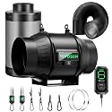 VIVOSUN T6 Air Filtration Kit, Inline Fan, Controller, Carbon Filter, Duct