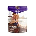 VIVRI Shake Me! Chocolate Delight Flavored Powdered Food, 20 Servings, 45 Essential Nutrients, 23 Vitamins &amp; Minerals, 22g Protein