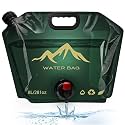 Vivue 8 Liter Collapsible Emergency Water Storage Bag with Tap for Camping, BPA Free Plastic Water Carrier Tank, Foldable Water Jug Container Bag for Travel, Hiking,Desert Survival,Outdoor Adventure