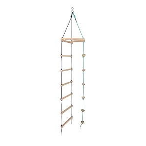 vixera hanging ladder for kids rope climbing stairs indooroutdoor for kids - ninja ladder kid ladder for 4 to 10 years bc