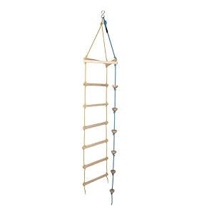 vixera hanging ladder for kids rope climbing stairs indooroutdoor for kids - ninja ladder kid ladder for 4 to 10 years yf