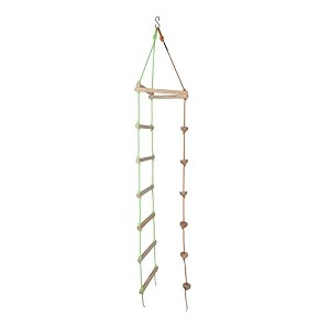 vixera hanging ladder for kids rope climbing stairs indooroutdoor for kids - ninja ladder kid ladder for 4 to 10 years go
