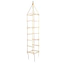 VIXERA Hanging Square Ladder for Kids | Rope Ladder for Kids for Physical Activity | Tunnel Ladder Kids for Outdoor | Durable Hanging 4-Side Ladder Kids Made of Natural Wood (J)