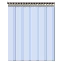 VIZ-PRO 6PCS Freezer Strip Door Curtain, 84" Height X 36" Width, 0.08 Inch Thickness PVC Curtain Strip for Walk in Freezers, Coolers & Warehouse Doors, with 56% Overlap for 3' X 7' Doors