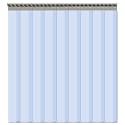 VIZ-PRO 9PCS Freezer Strip Door Curtain, 84" Height X 48" Width, 0.08 Inch Thickness PVC Curtain Strip for Walk in Freezers, Coolers & Warehouse Doors, with 80% Overlap for 4' X 7' Doors