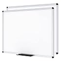 VIZ-PRO Dry Erase Board, 36 x 24 Inches, 2 Pack, Wall Mounted Whiteboard