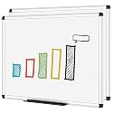 VIZ-PRO Dry Erase Board/Whiteboard, Non-Magnetic, 48 x 36 Inches, 2 Pack, Wall Mounted Board for School Office and Home